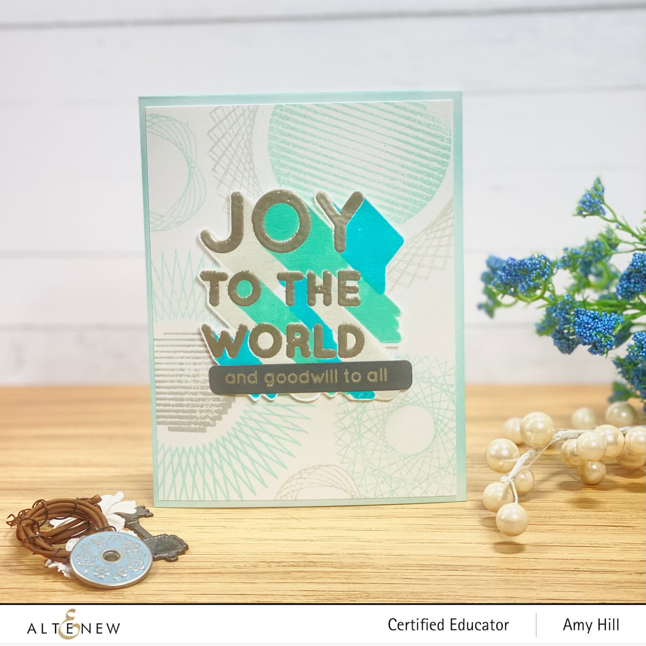 Joy to the World Typography - Layering Stamp Set