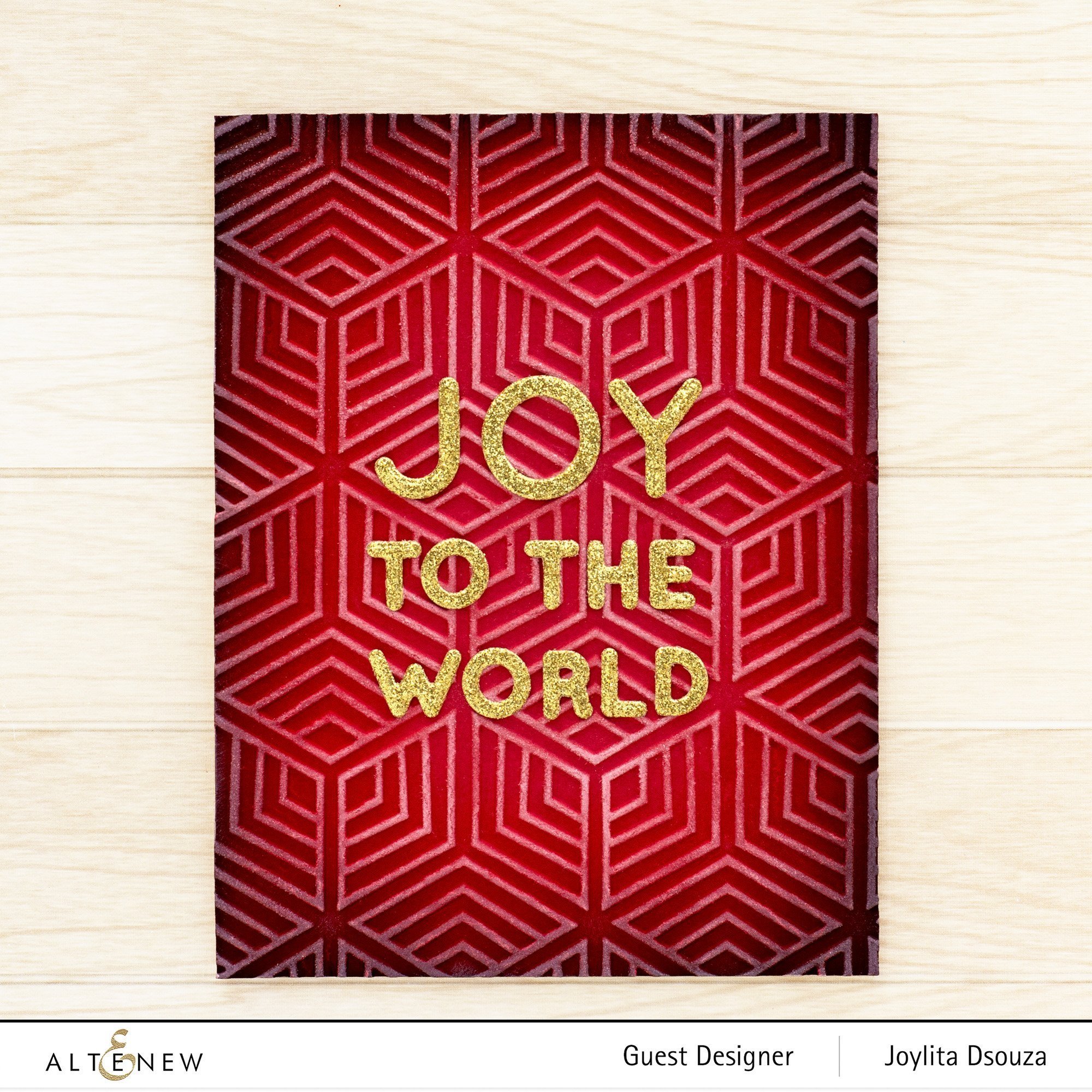 Joy to the World Typography - Layering Stamp Set