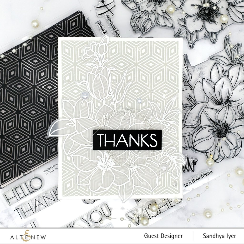 Illusion Diamonds - Clear Stamp, different perspective #3, zoomed in. Select this picture to zoom back out.