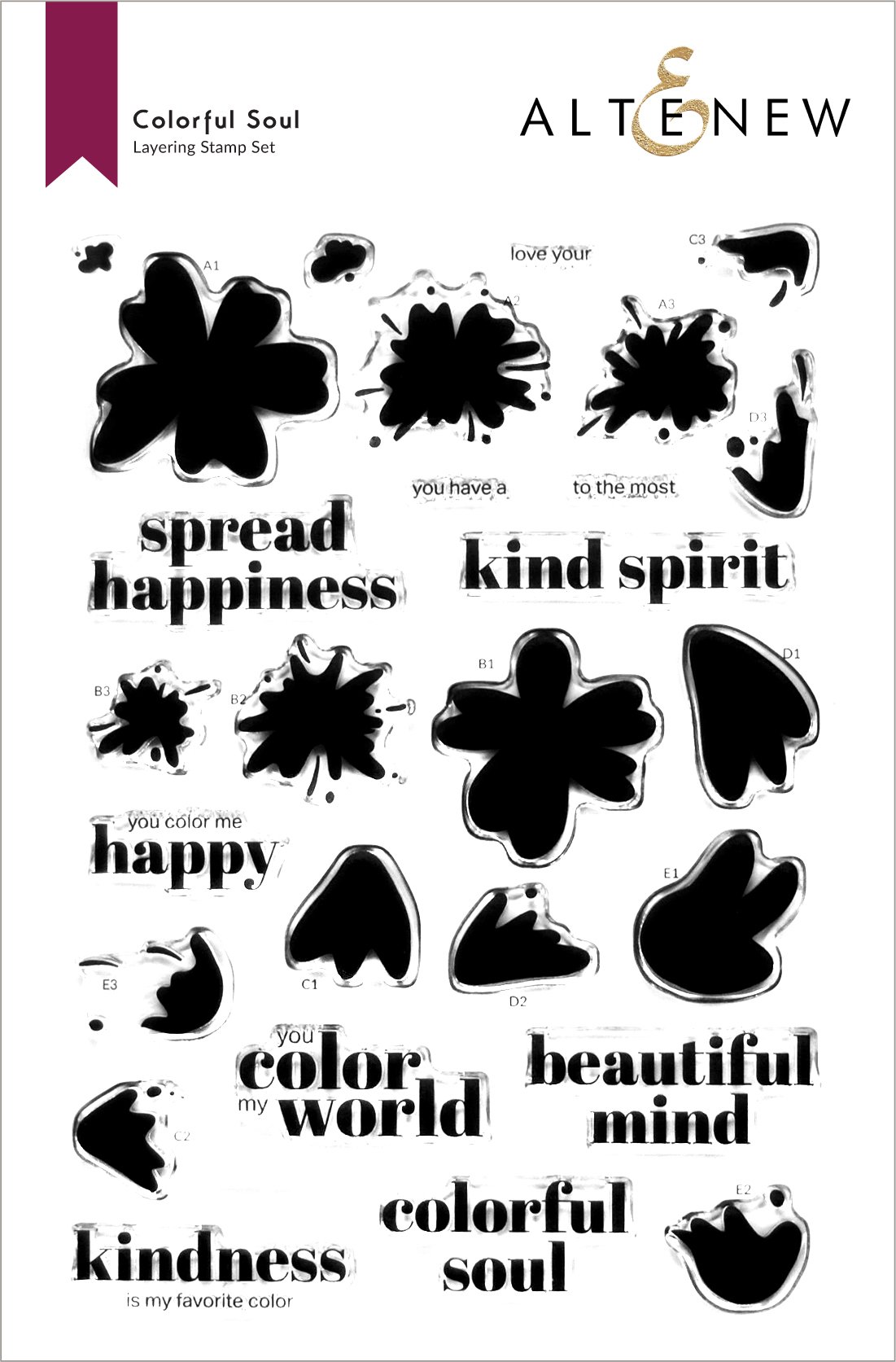 Colorful Soul - Layering Stamp Set