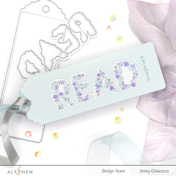 Botanical Bookmark - Clear Stamp, different perspective #1, zoomed in. Select this picture to zoom back out.