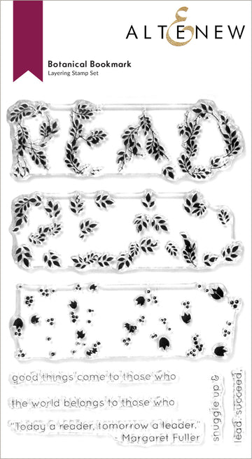 Botanical Bookmark - Clear Stamp, zoomed in. Select this picture to zoom back out.