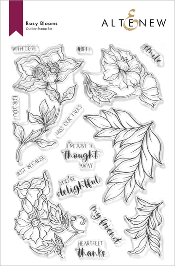 Rosy Blooms - Clear Stamp