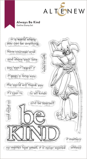 Always Be Kind - Clear Stamp