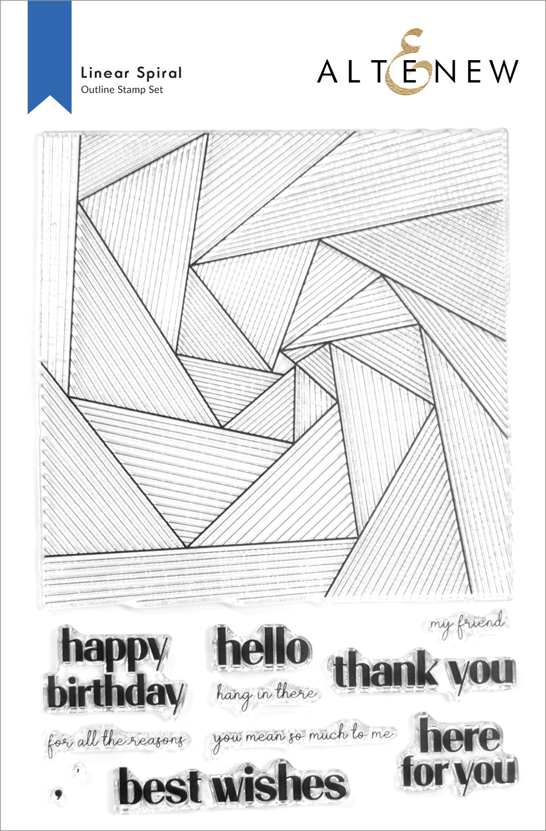 Linear Spiral - Clear Stamp 
