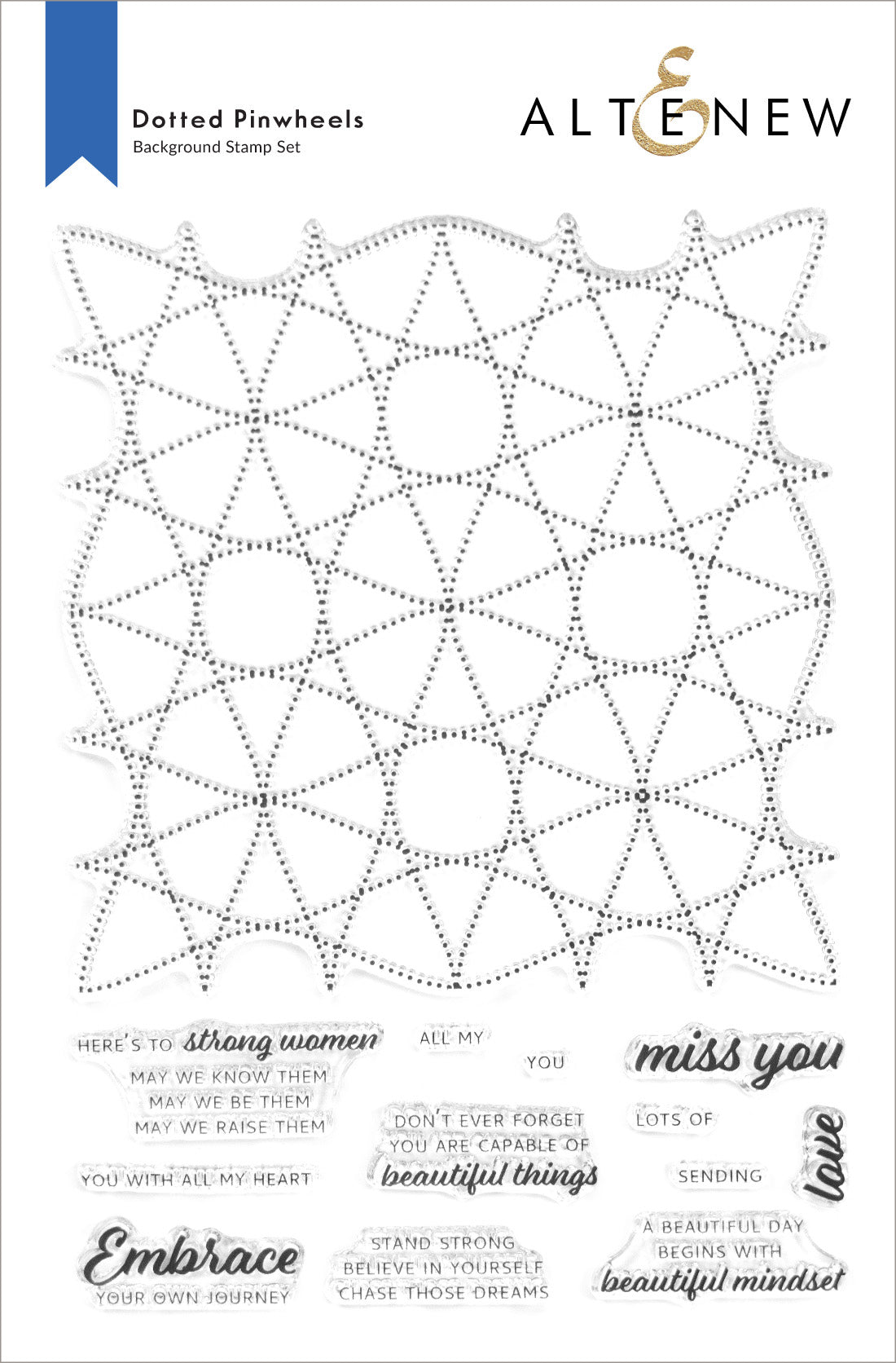 Dotted Pinwheels - Clear Stamp