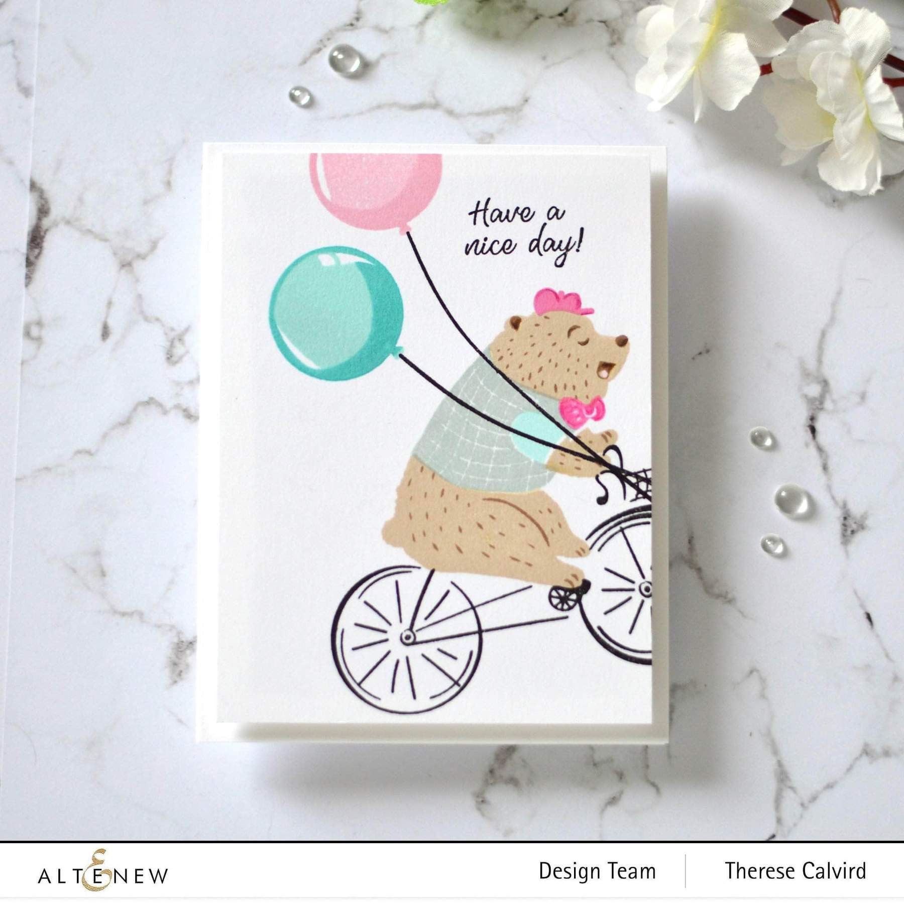 Alten Bear Riding By - Clear Stamp Set