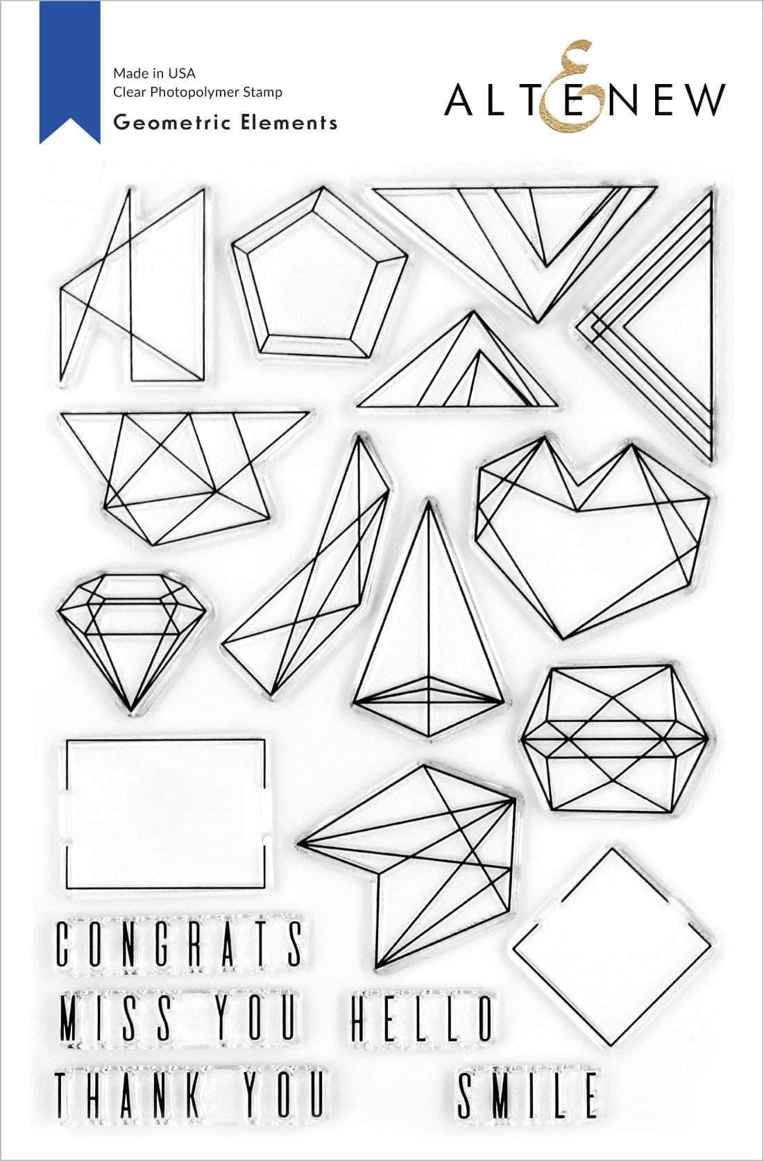 Geometric Elements - Clear Stamp Set