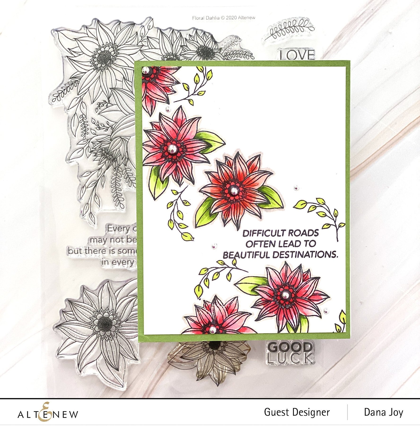 Floral Dahlia - Stamp and Die Set