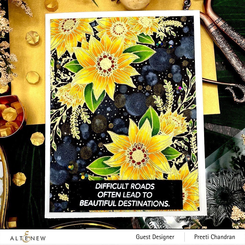 Floral Dahlia - Stamp and Die Set
