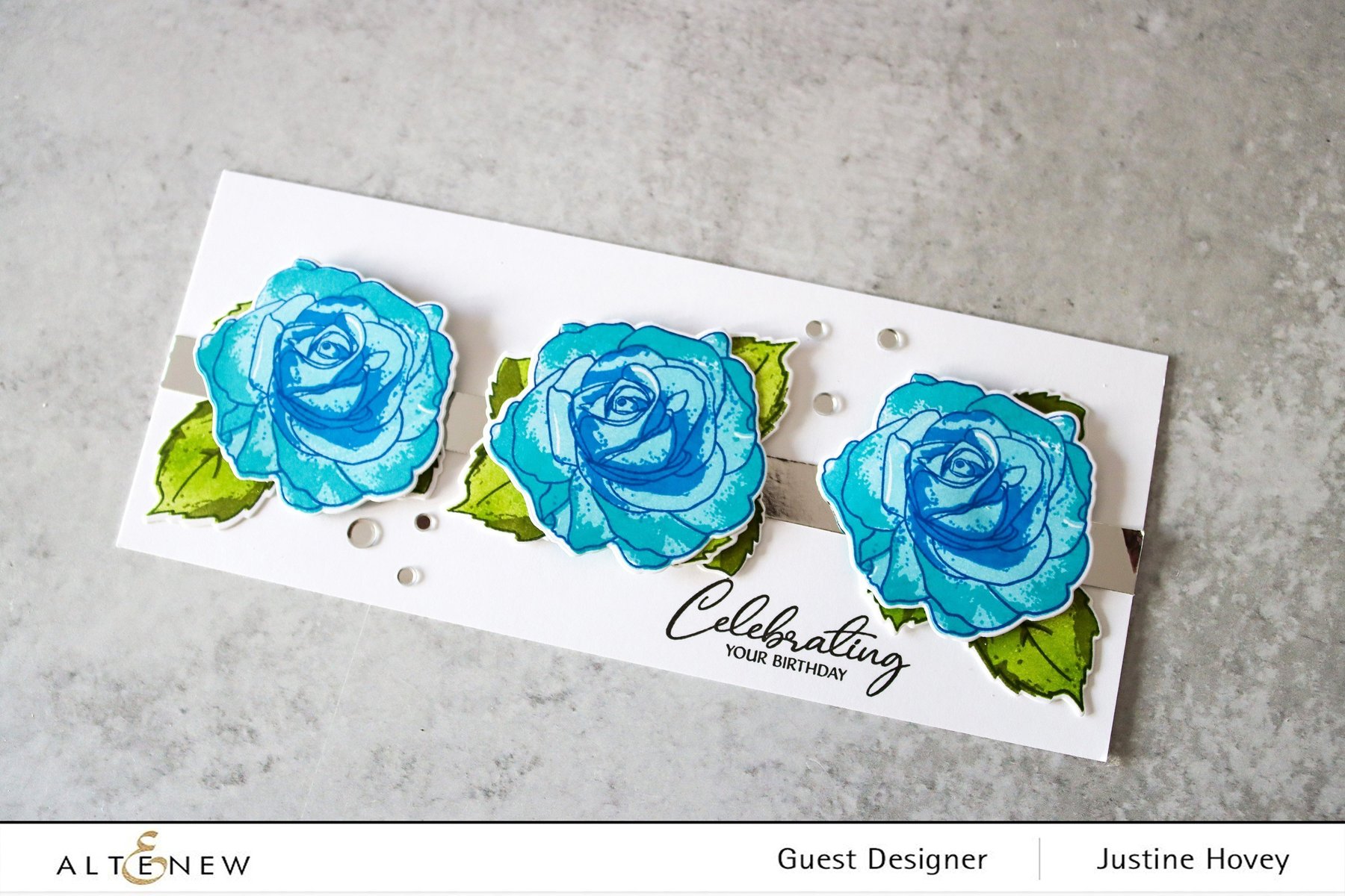Build-A-Flower - Bellaroma Tea Rose - Stamp and Die Set