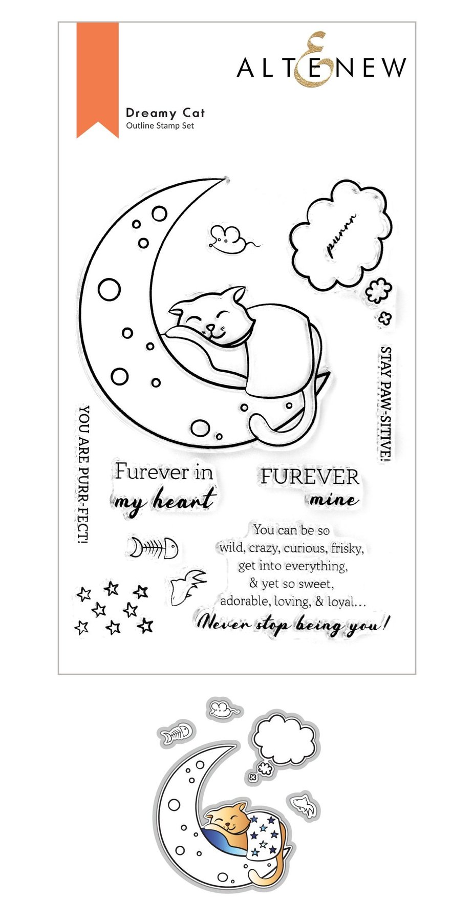 Dreamy Cat - Stamp and Die Set