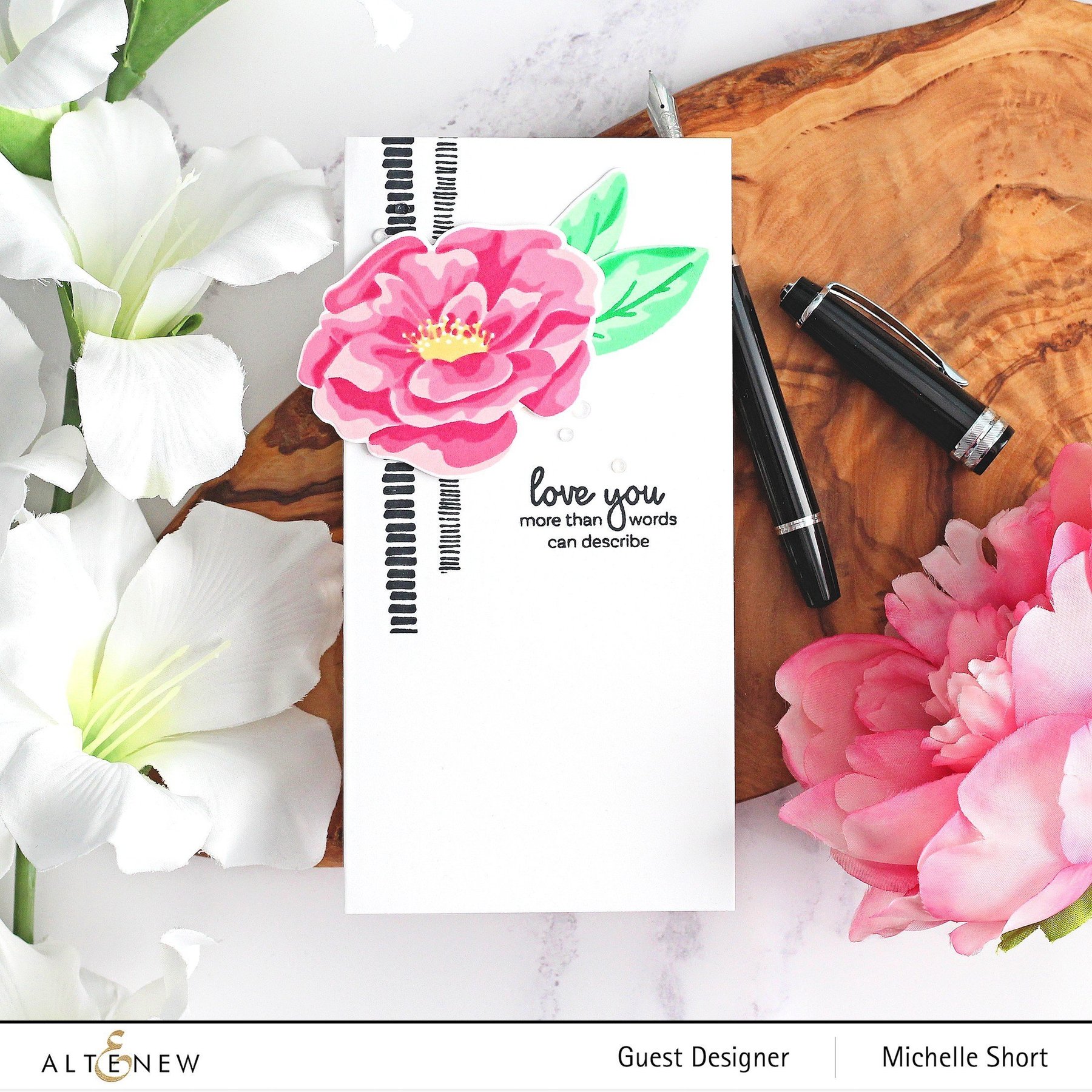 Marbled Bloom - Stamp and Die Set