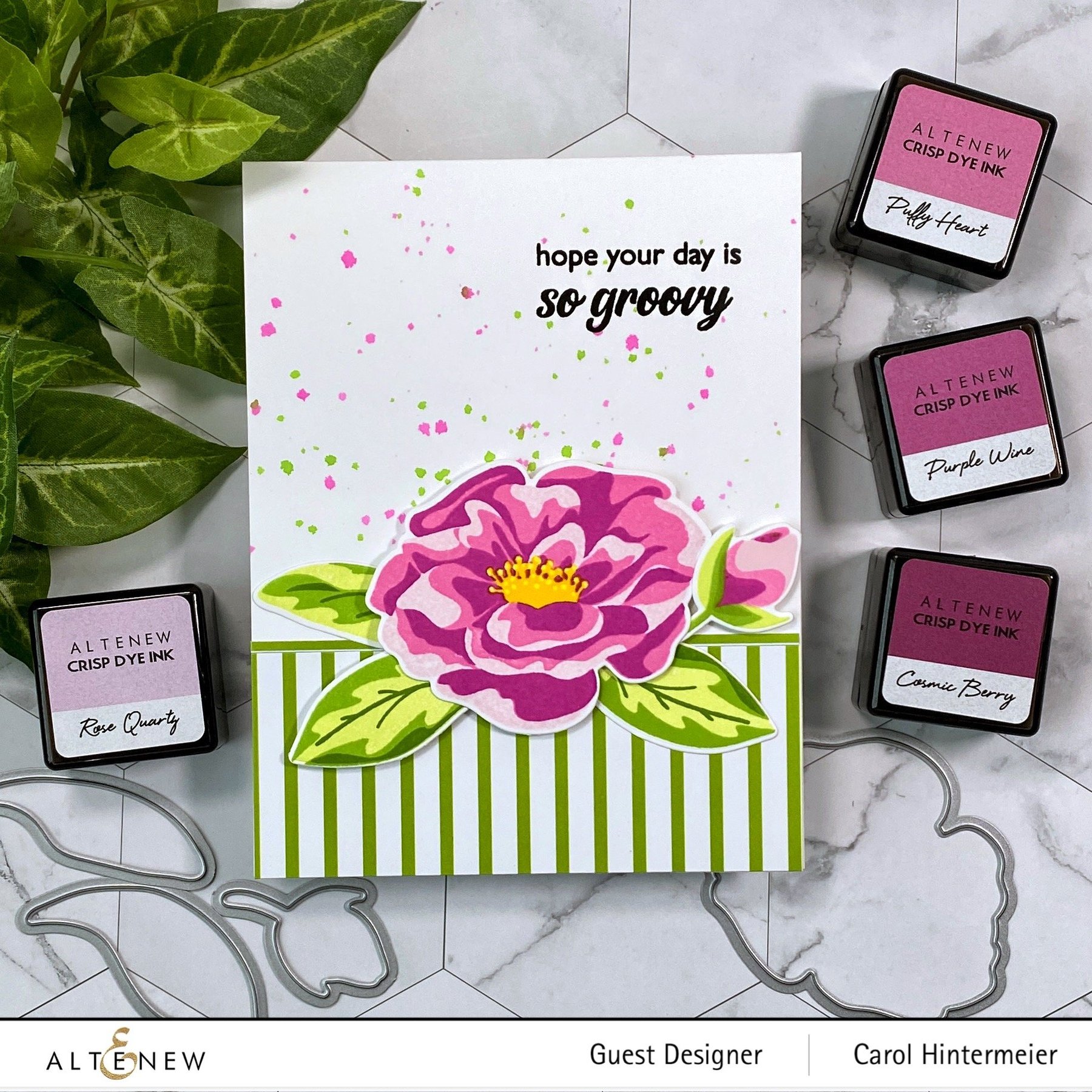 Marbled Bloom - Stamp and Die Set