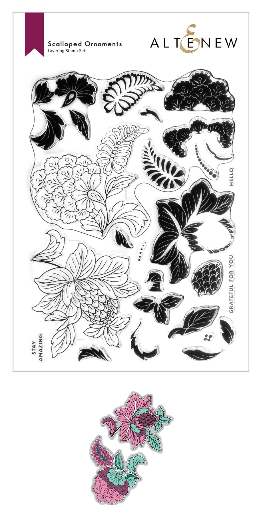 Scalloped Ornaments - Stamp and Die Set