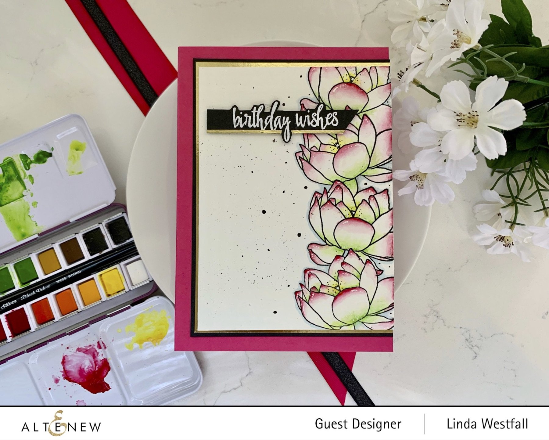 Build-A-Flower - Indian Lotus Layering - Stamp and Die Set