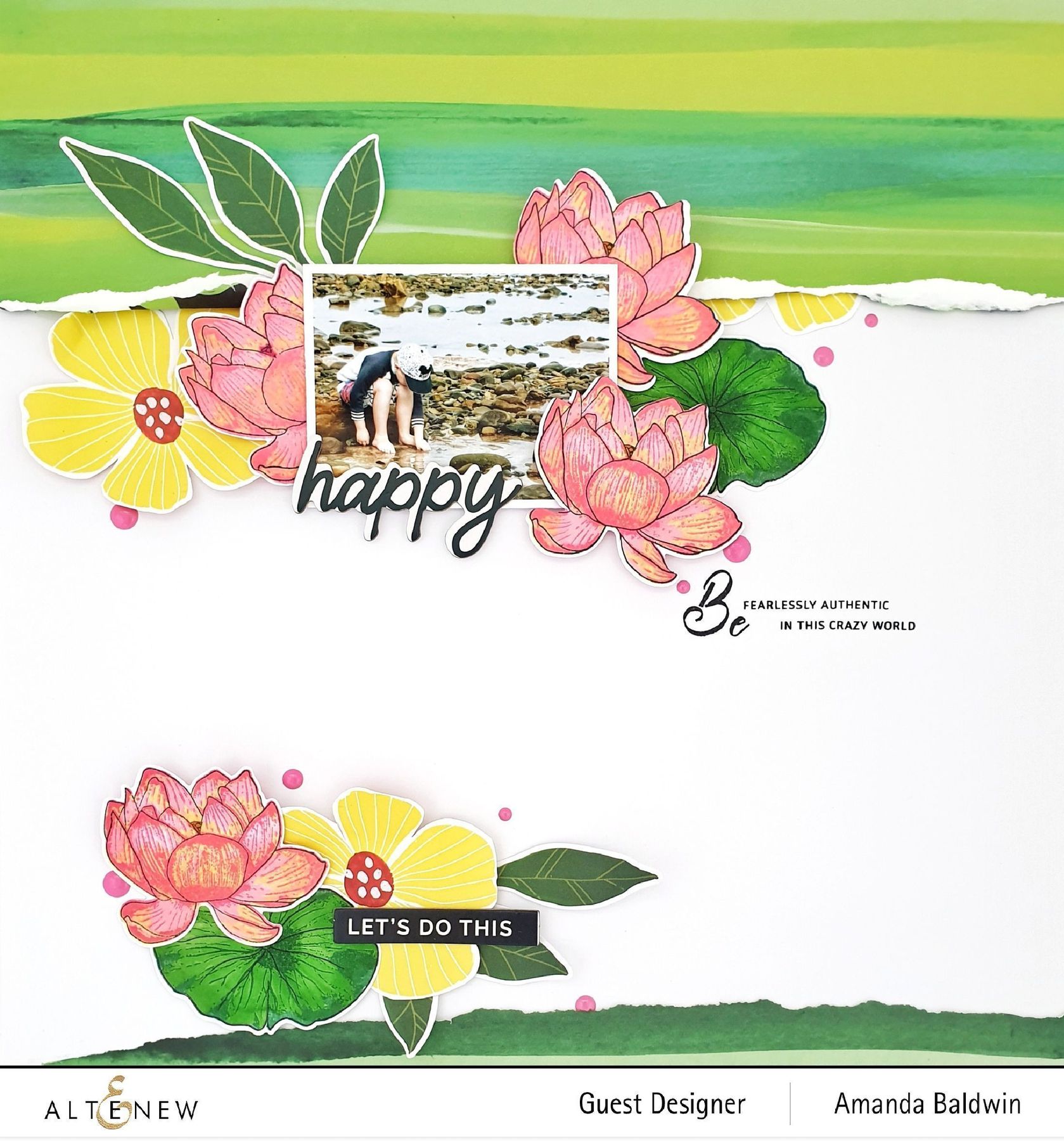 Build-A-Flower - Indian Lotus Layering - Stamp and Die Set
