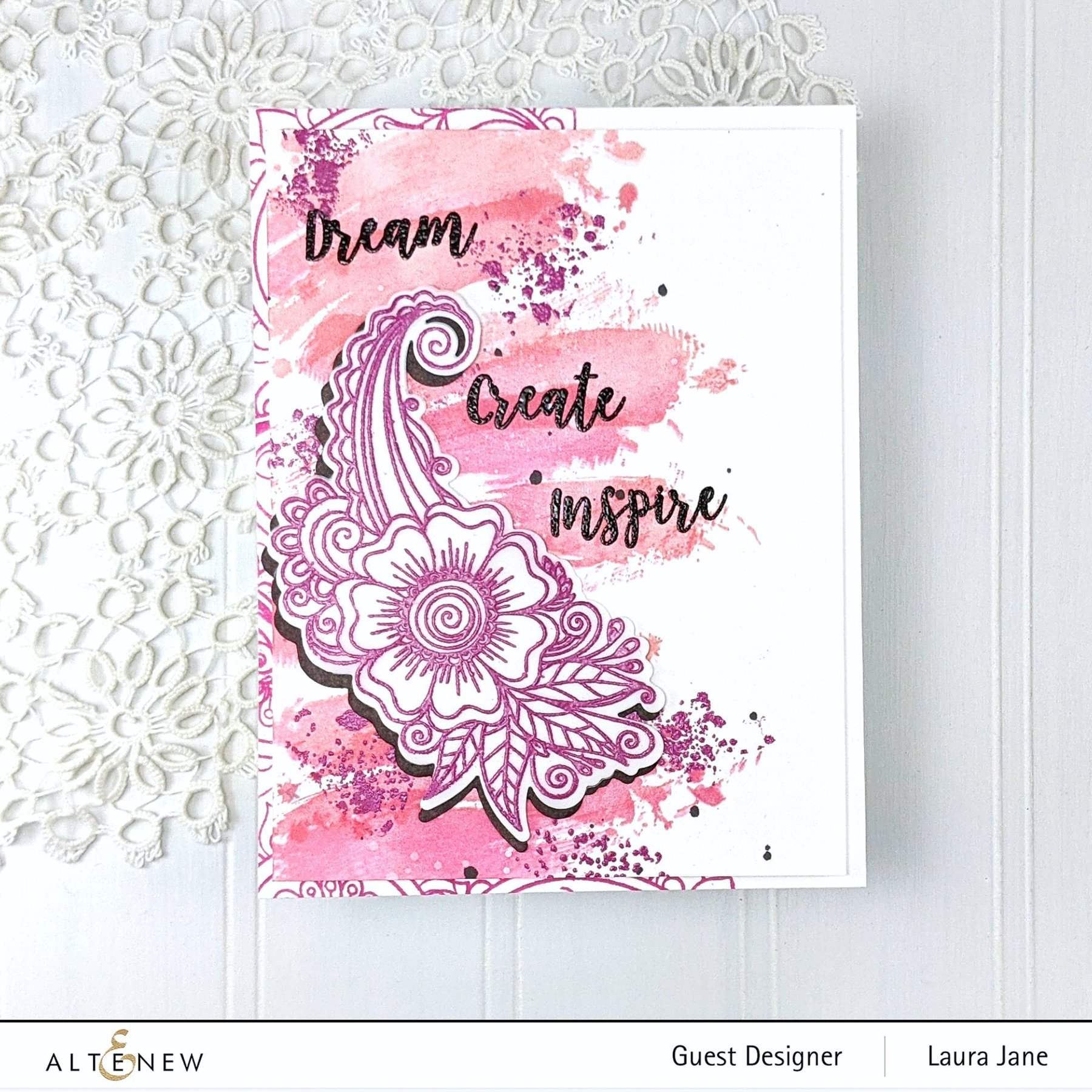 Painted Rainbow - Clear Stamp and Die