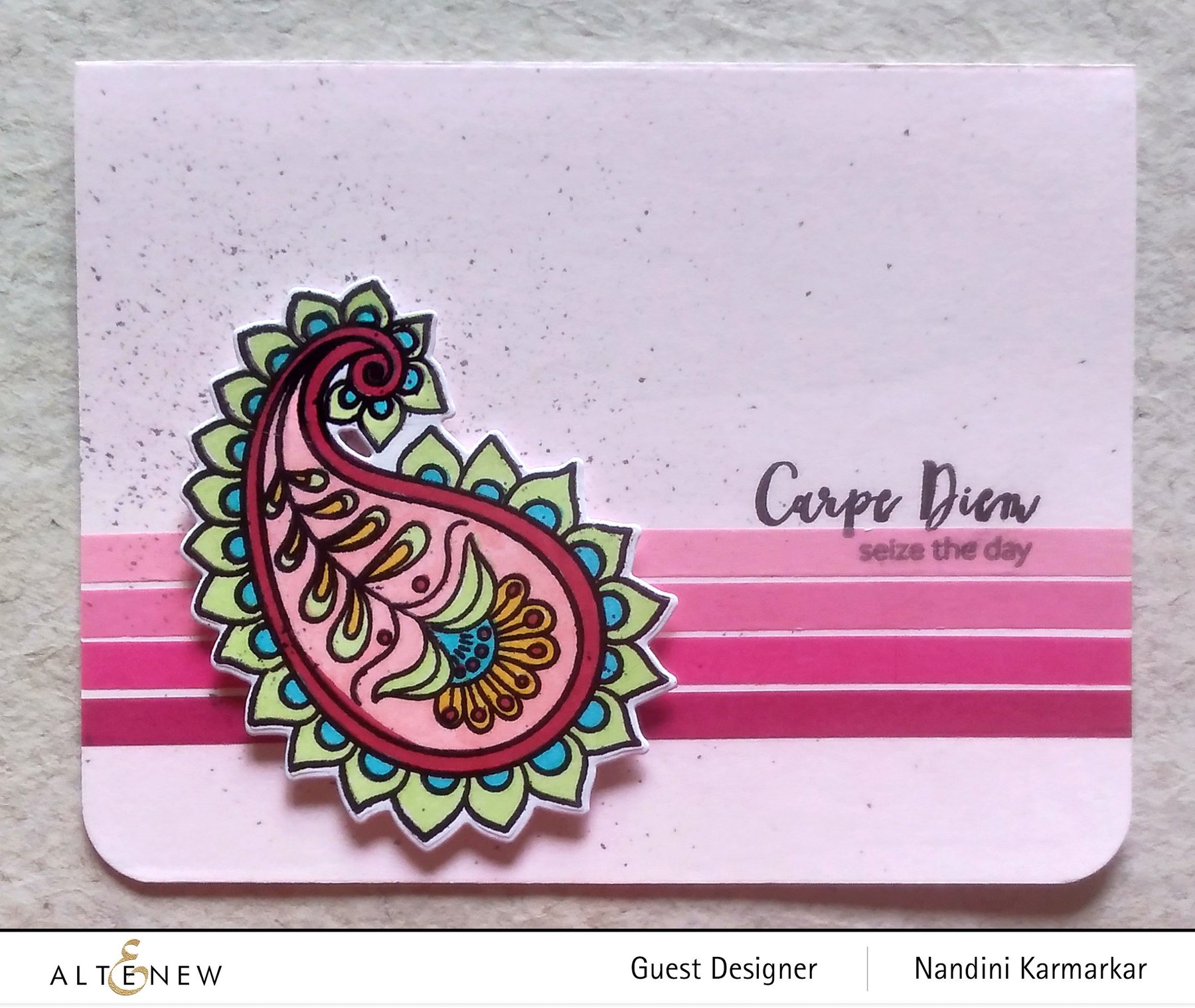 Painted Rainbow - Clear Stamp and Die