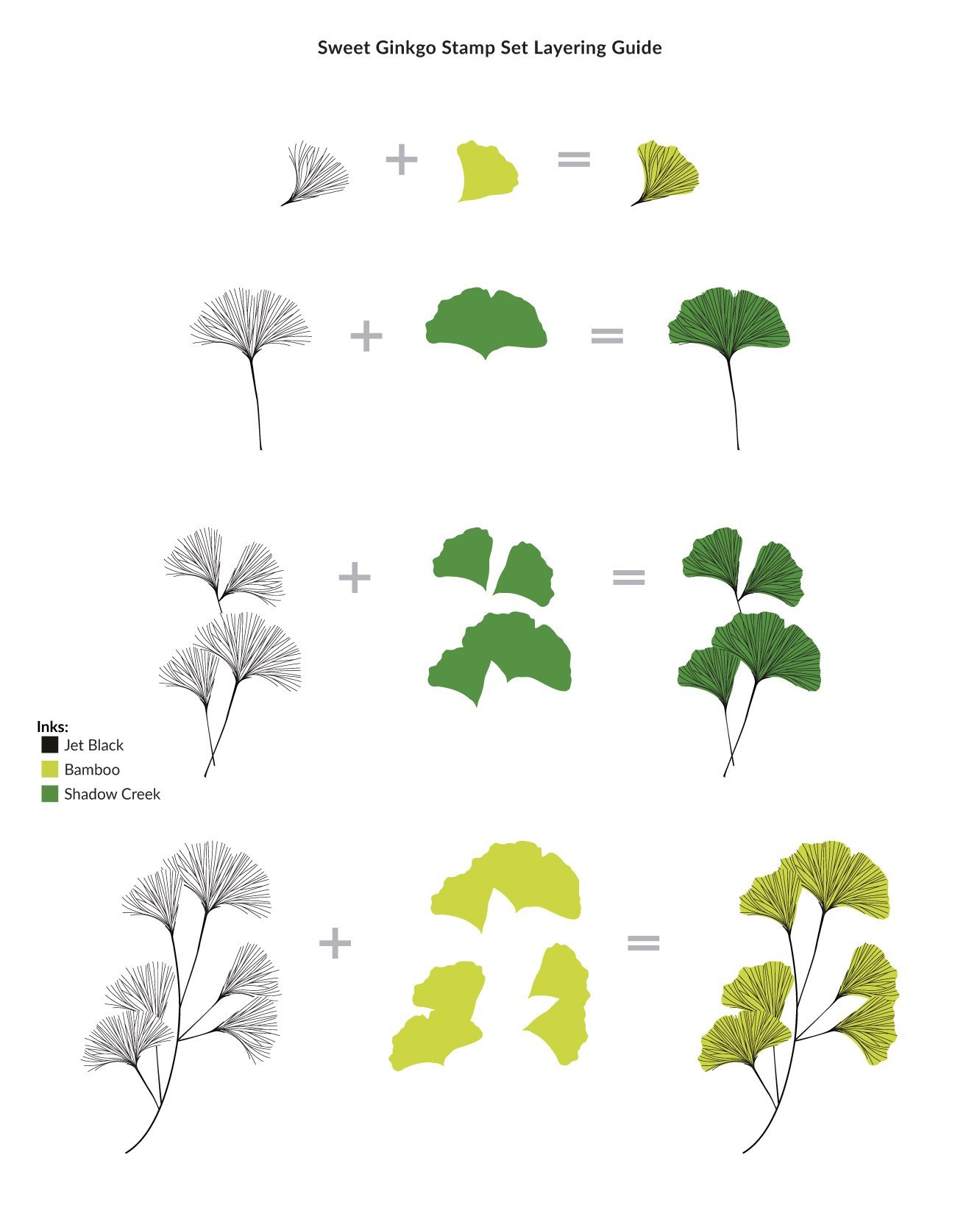 Sweet Ginkgo - Clear Stamp and Die