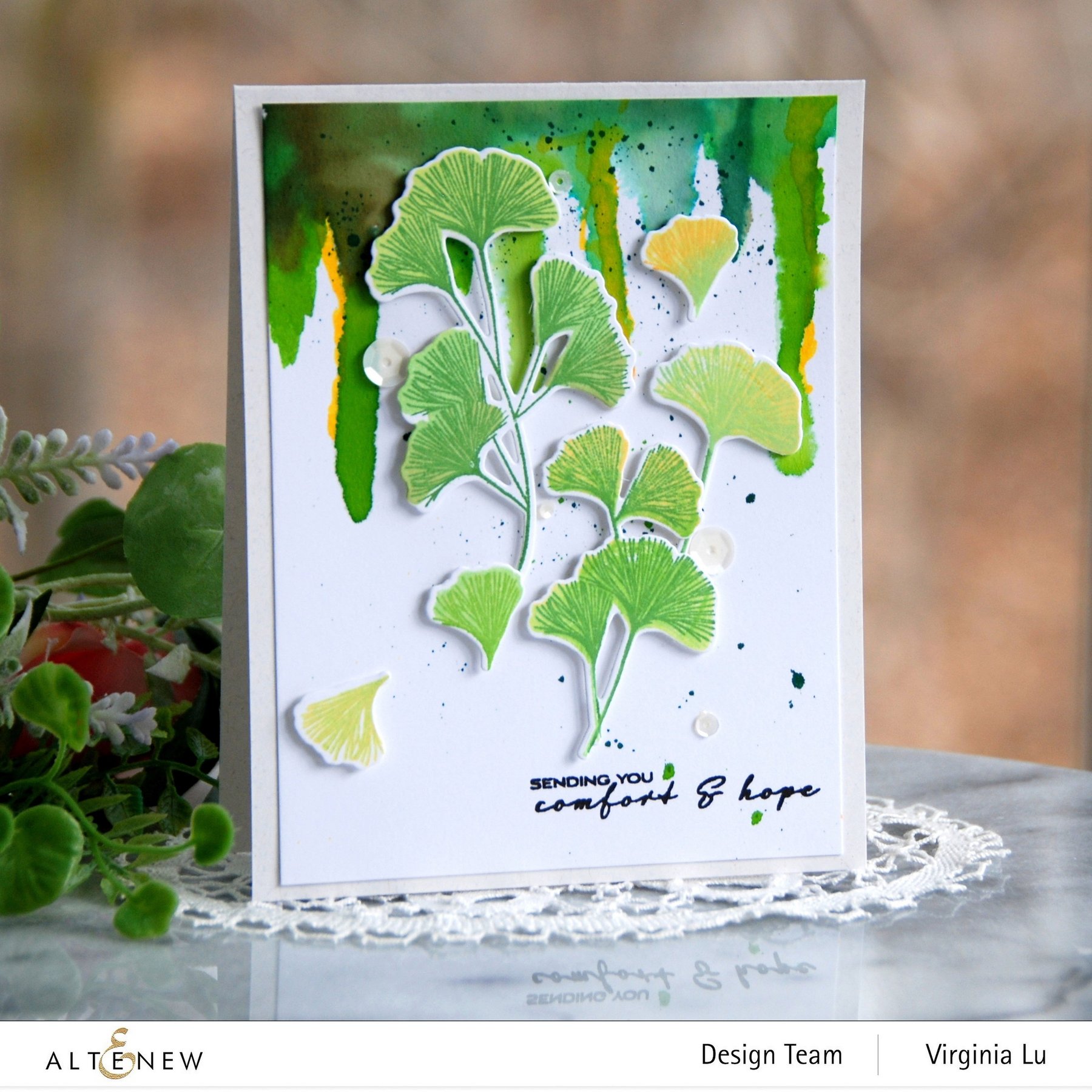 Sweet Ginkgo - Clear Stamp and Die