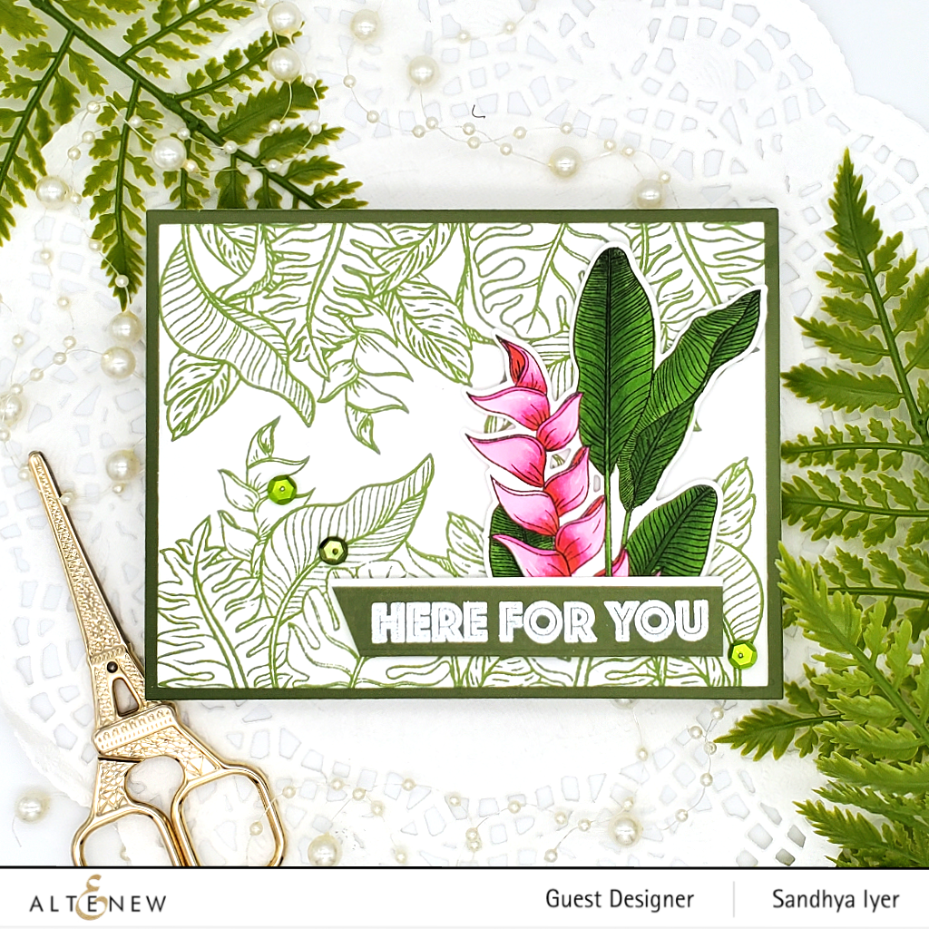Tropical Jungle - Clear Stamp and Die