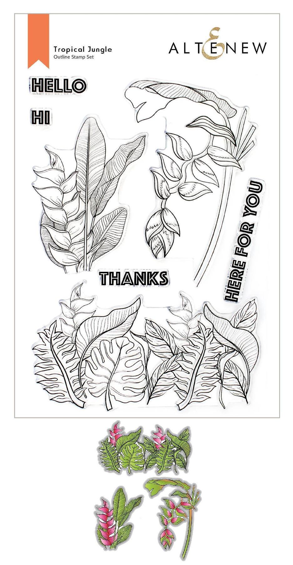 Tropical Jungle - Clear Stamp and Die