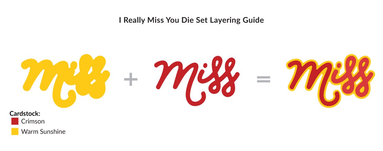 I Really Miss You - Stamp and Die Set