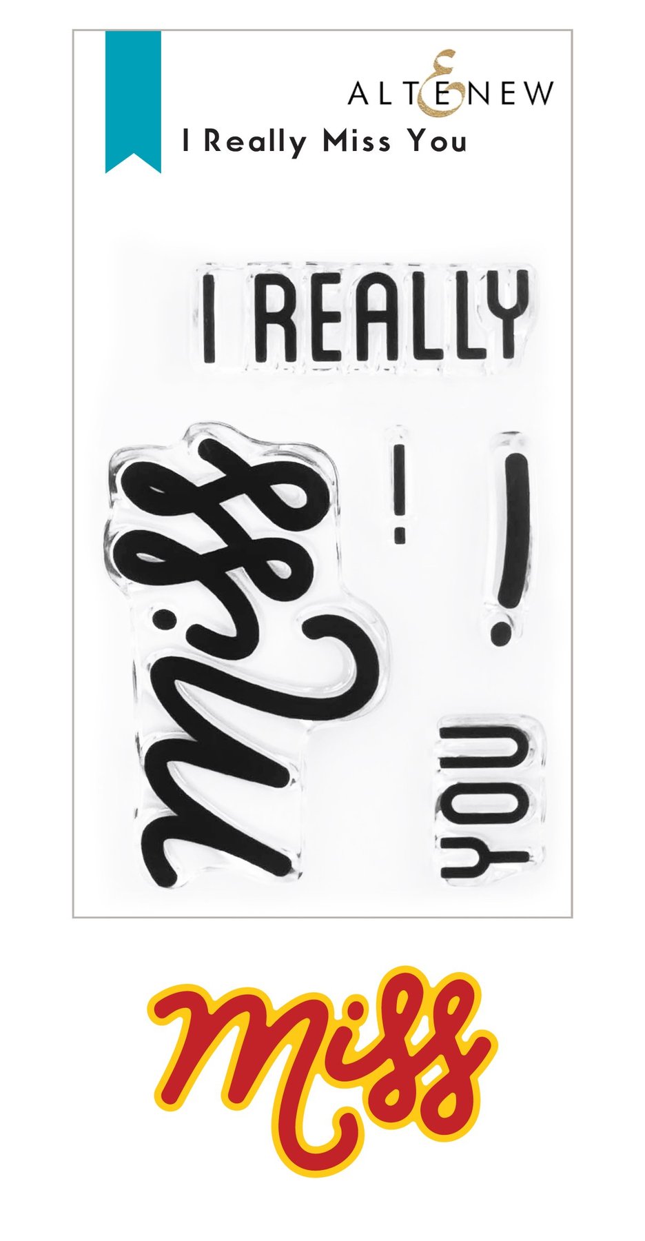 I Really Miss You - Stamp and Die Set