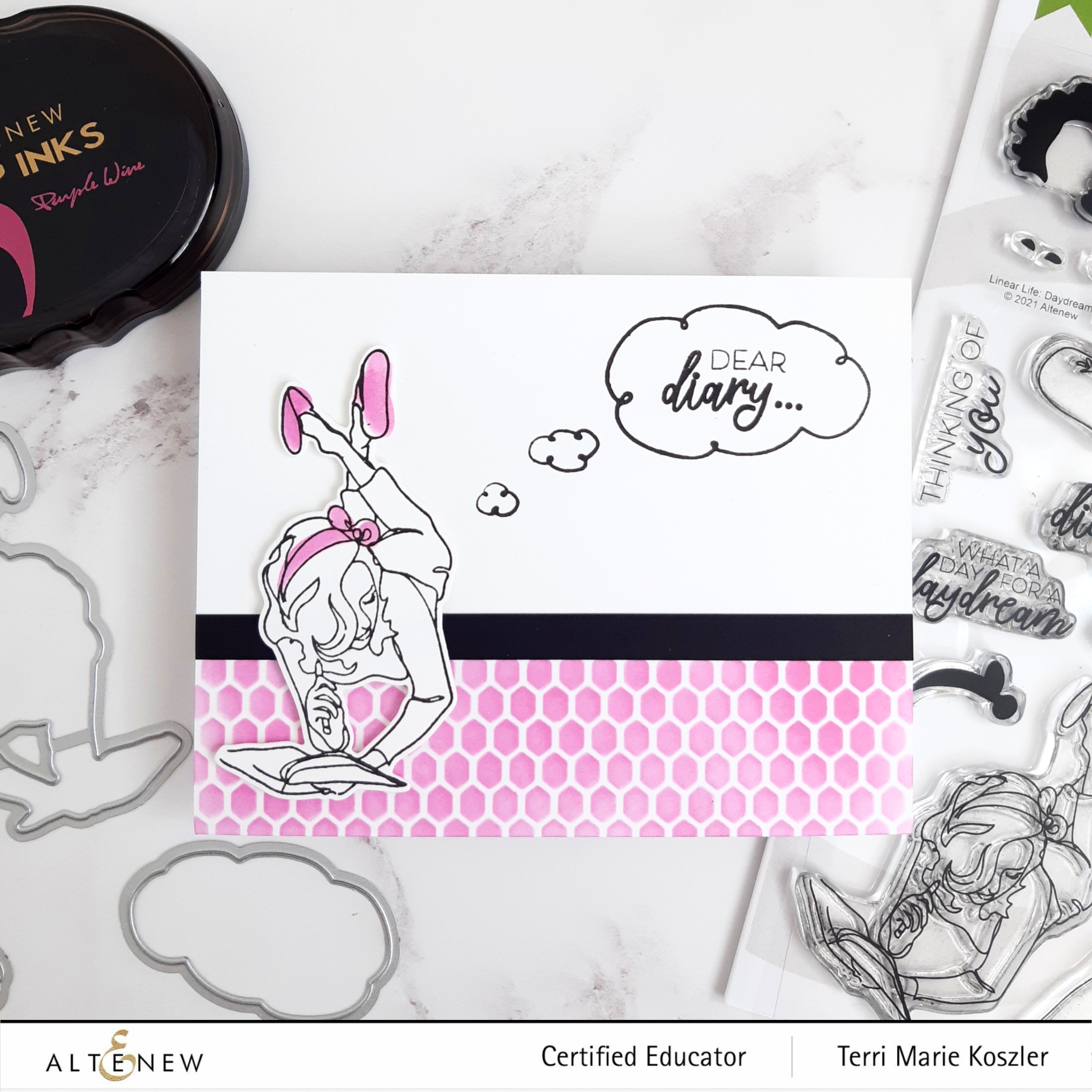 Linear Life - Daydreams - Layering Stamp and Die Set