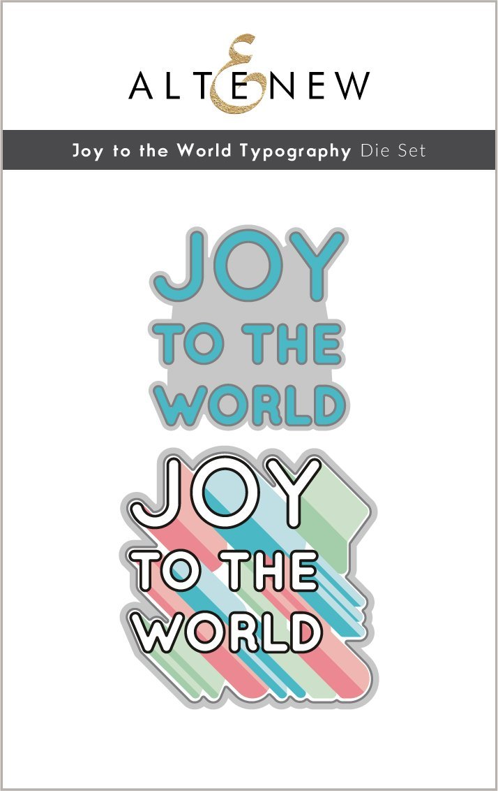 Joy to the World Typography - Layering Stamp and Die Set