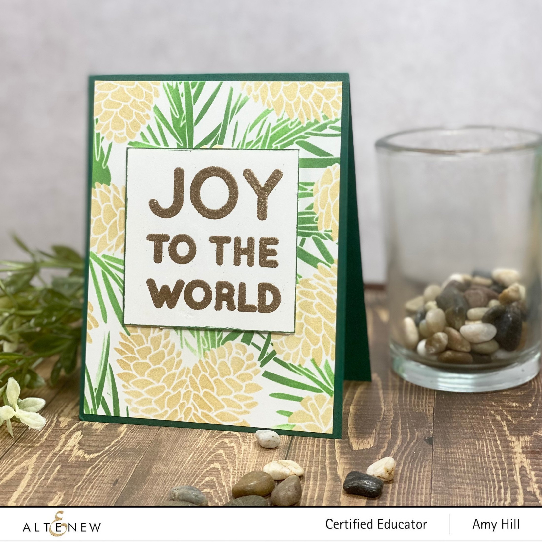 Joy to the World Typography - Layering Stamp and Die Set