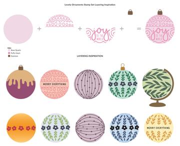 Lovely Christmas Ornaments - Stamp and Die