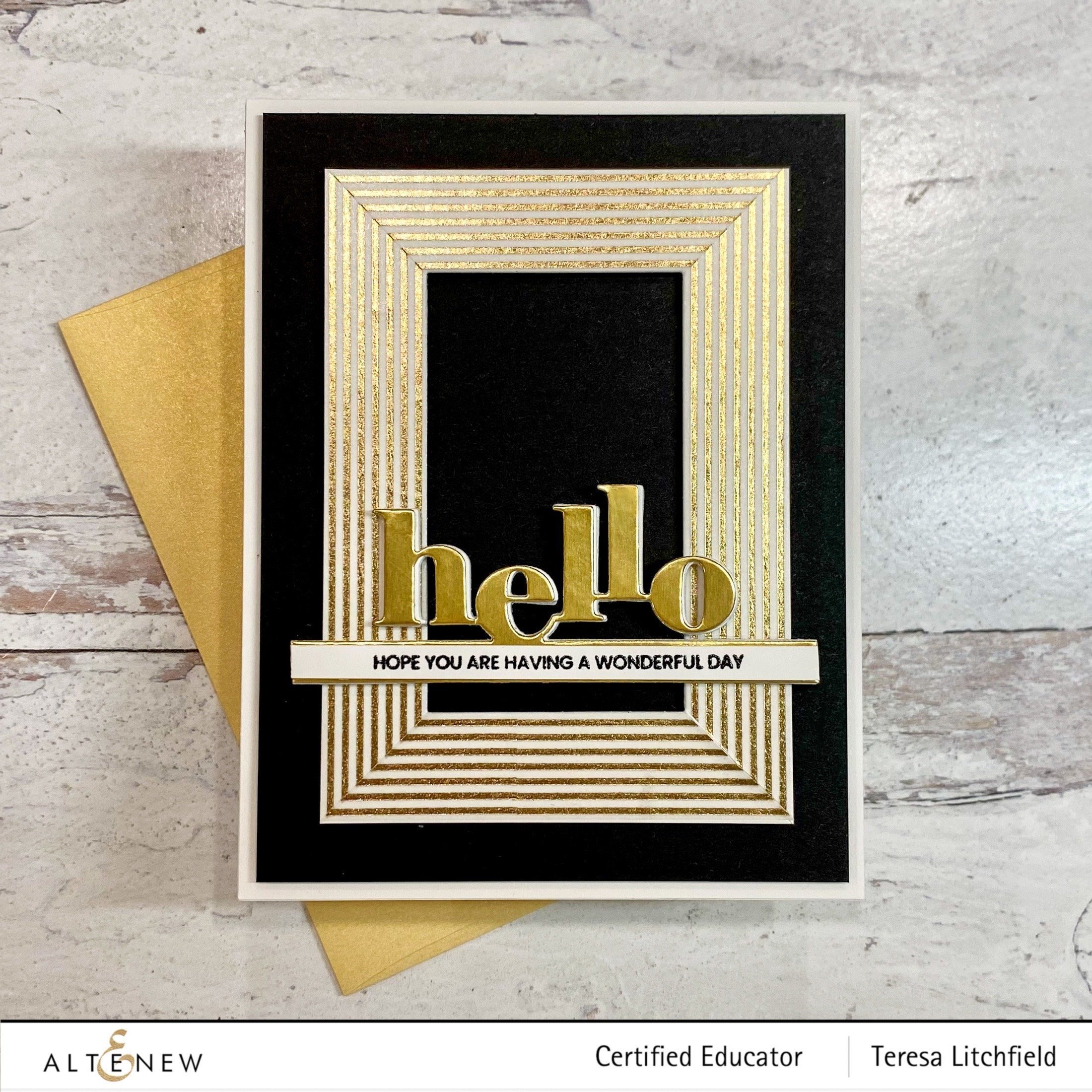 Tiny Sentiments Hello - Stamp and Die Set