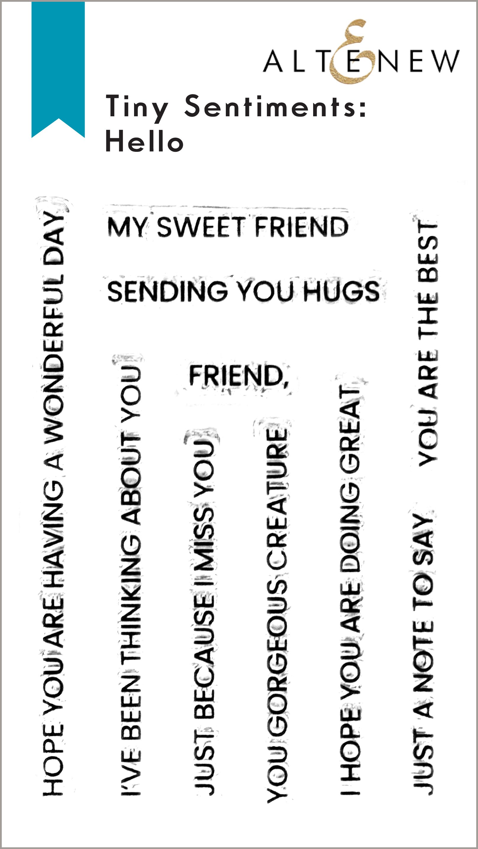 Tiny Sentiments Hello - Stamp and Die Set