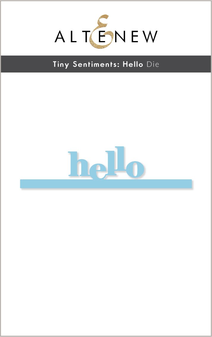Tiny Sentiments Hello - Stamp and Die Set