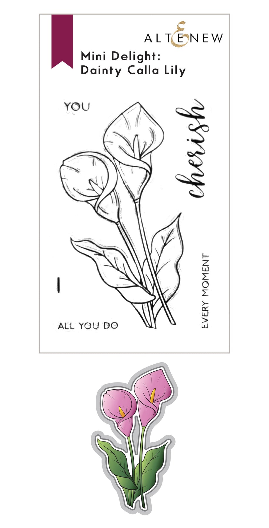Dainty Calla Lilly - Mini Delight - Stamp and Die