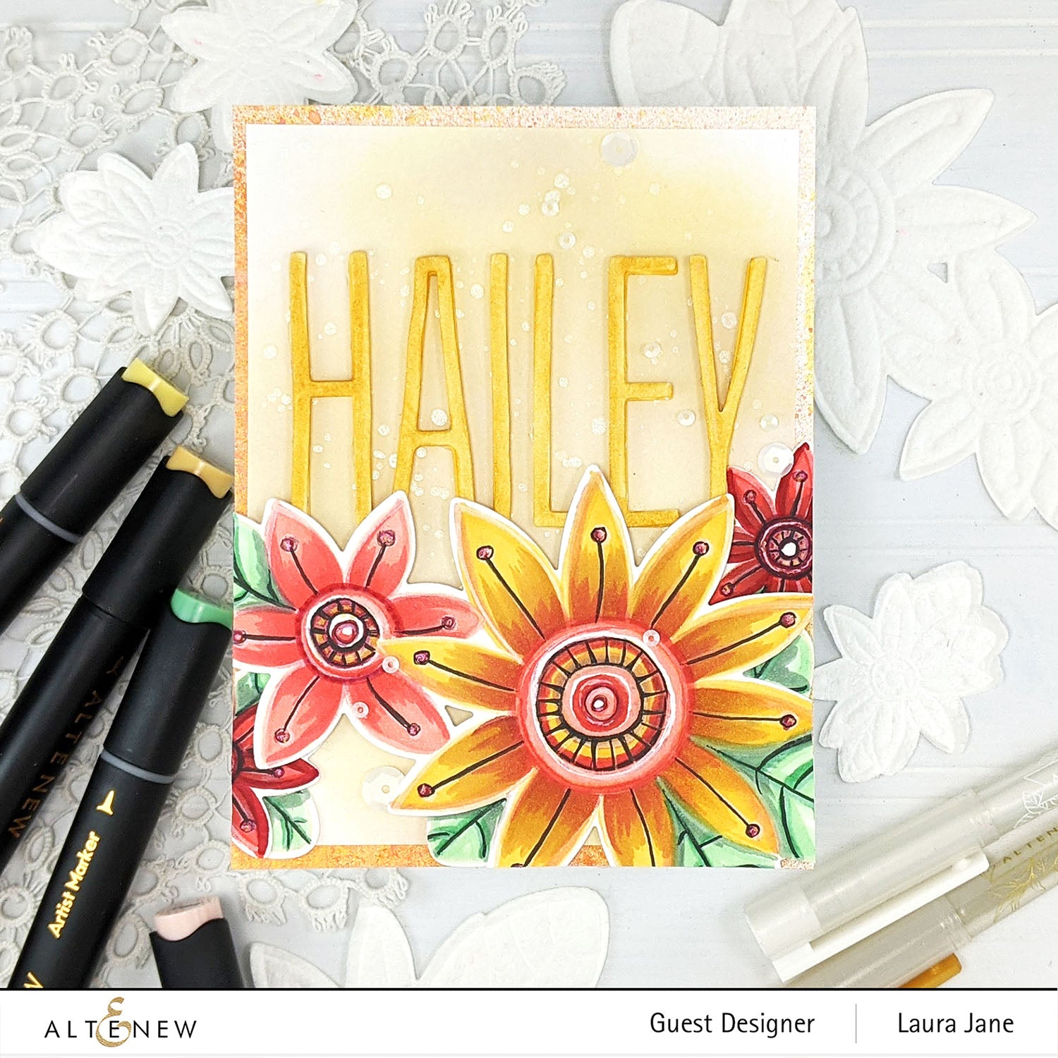 Quaint Blooms - Clear Stamp and Die Set