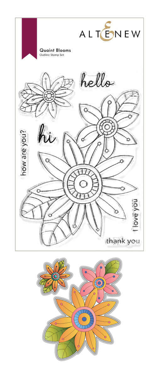Quaint Blooms - Clear Stamp and Die Set