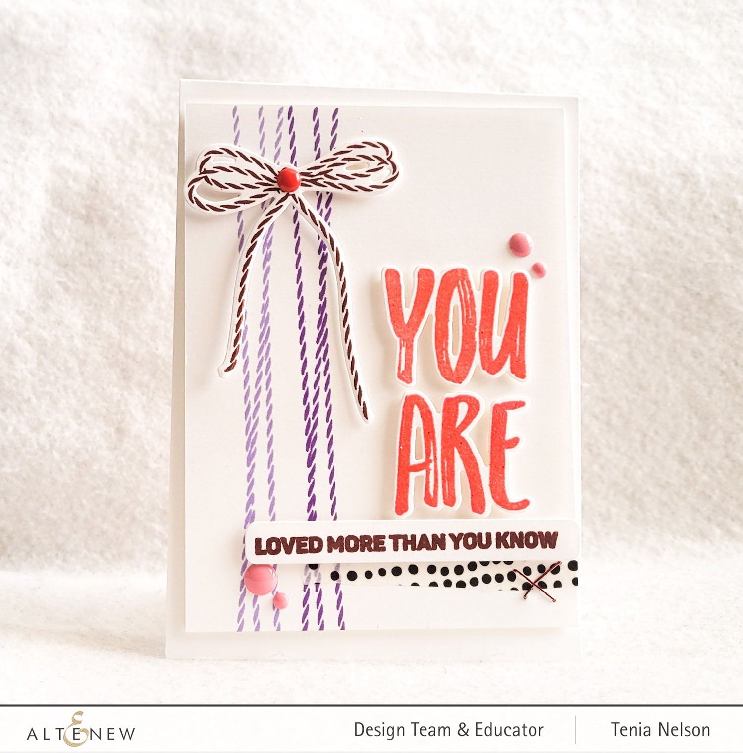 Tied with Love - Clear Stamp and Die Set