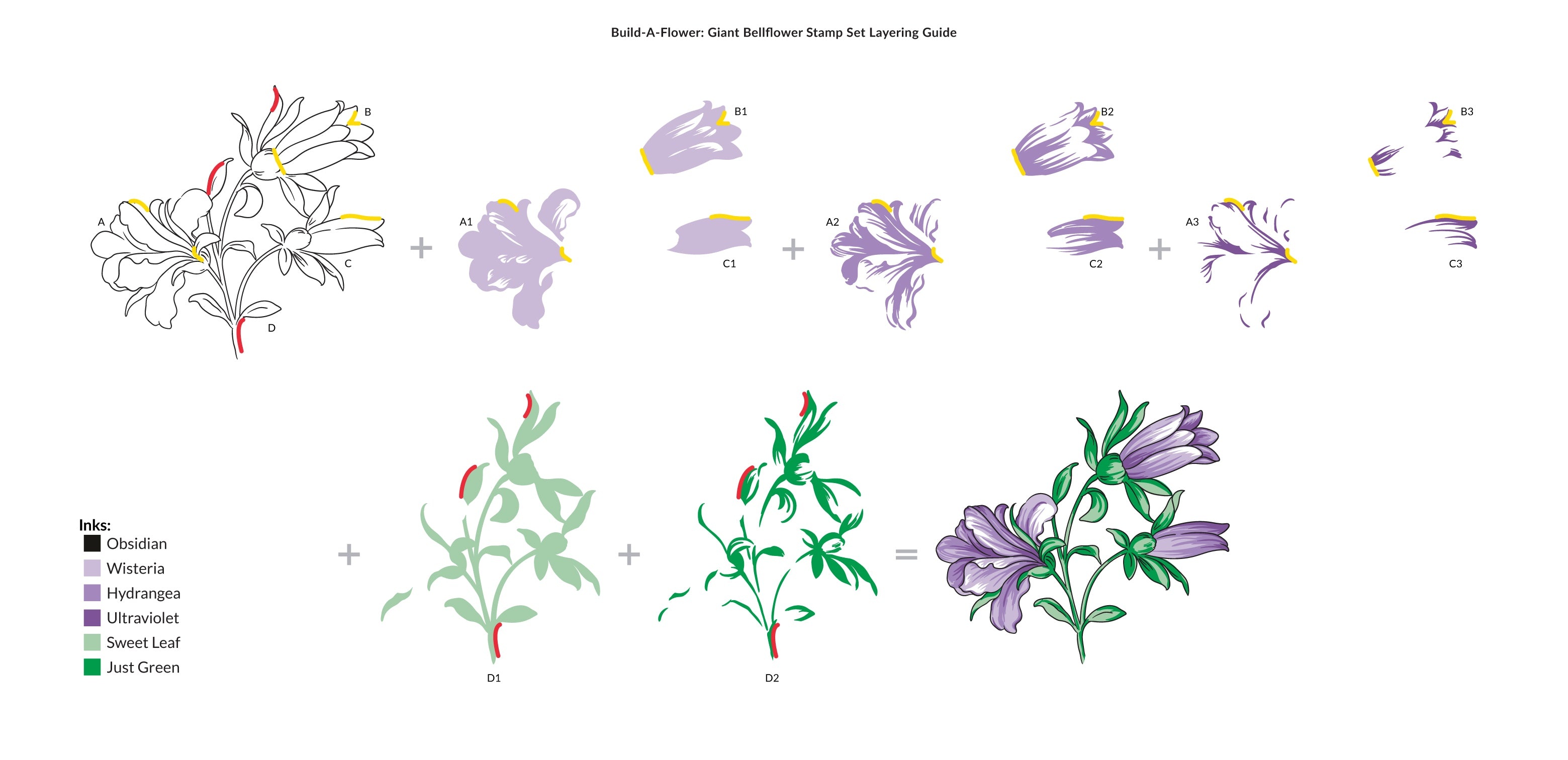 Giant Bellflower - Build-A-Flower - Layering Stamp and Die