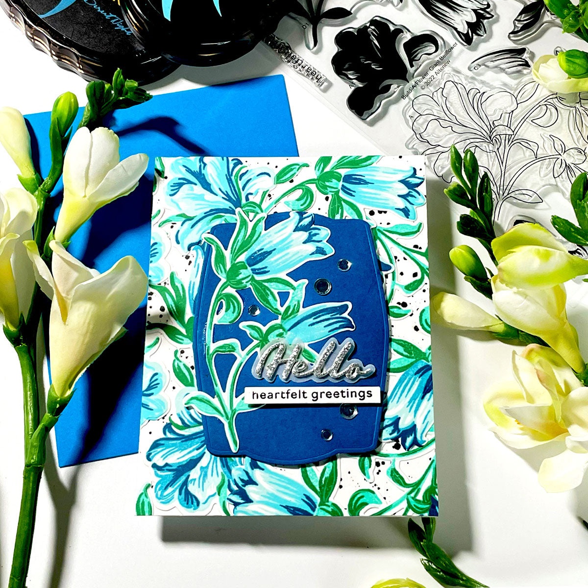 Giant Bellflower - Build-A-Flower - Layering Stamp and Die