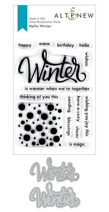 Hello Winter - Stamp and Die