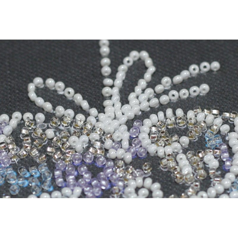 Lace Heart - Bead Embroidery Kit, different perspective #1, zoomed in. Select this picture to zoom back out.