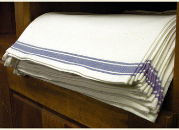 Vintage Blue Stripe Towels - 3 pack
