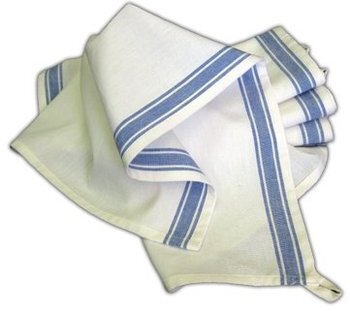 Vintage Blue Stripe Towels - 3 pack