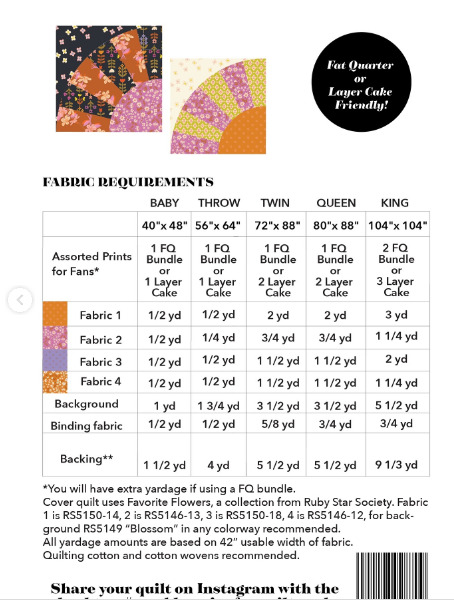 Blooming Fan - Quilt Pattern