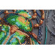 Emerald Beetle - Bead Embroidery Kit, different perspective #1, zoomed in. Select this picture to zoom back out.