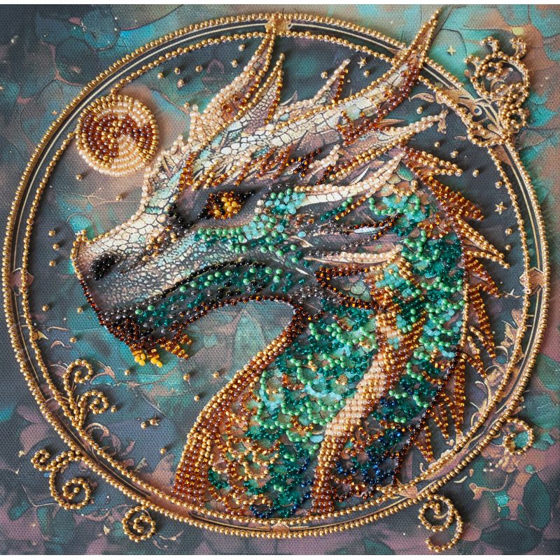 Breath of Fire - Bead Embroidery Kit, zoomed in. Select this picture to zoom back out.