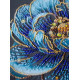 Royal Bloom - Bead Embroidery Kit, different perspective #1, zoomed in. Select this picture to zoom back out.